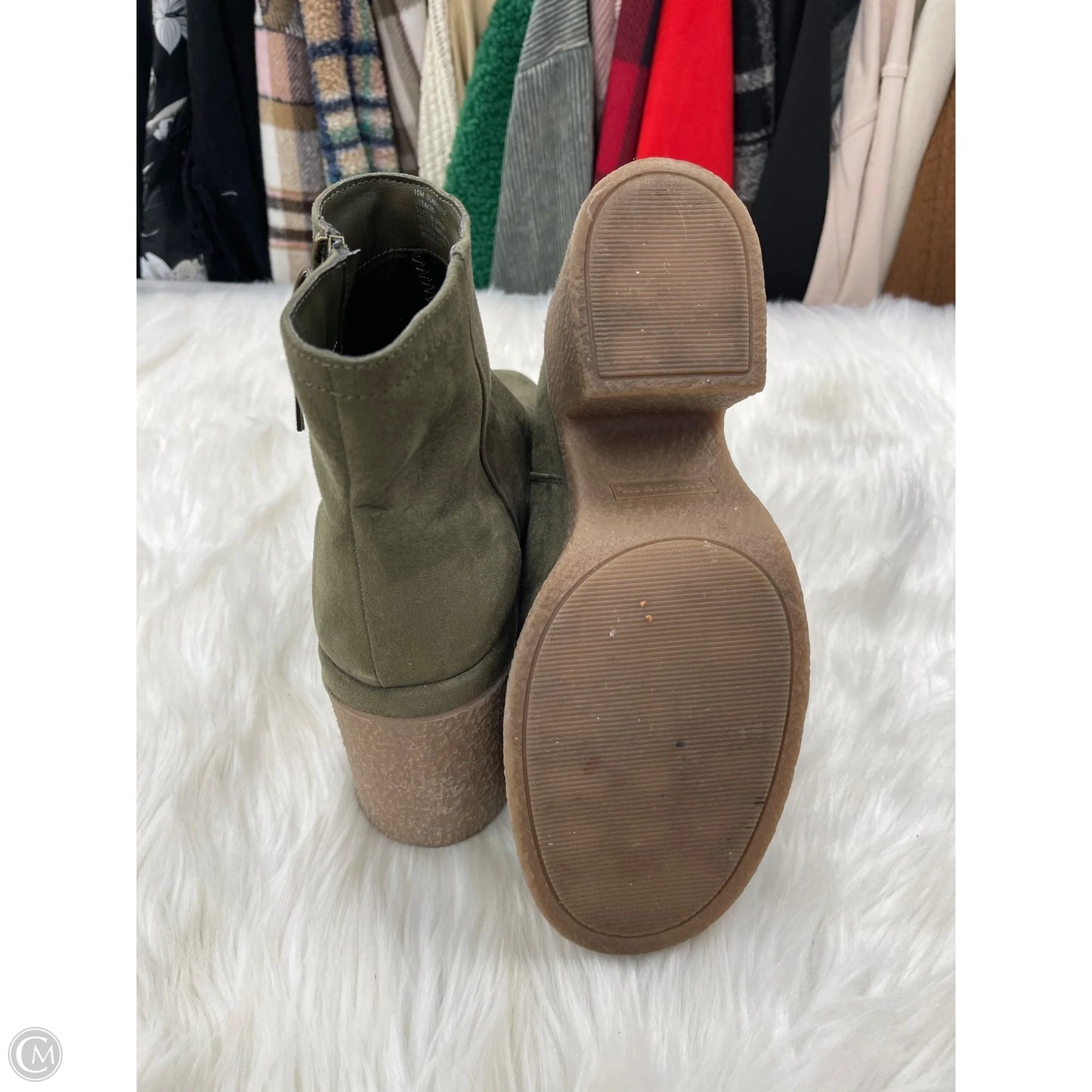 Boots Ankle Heels By Union Bay In Green, Size: 10