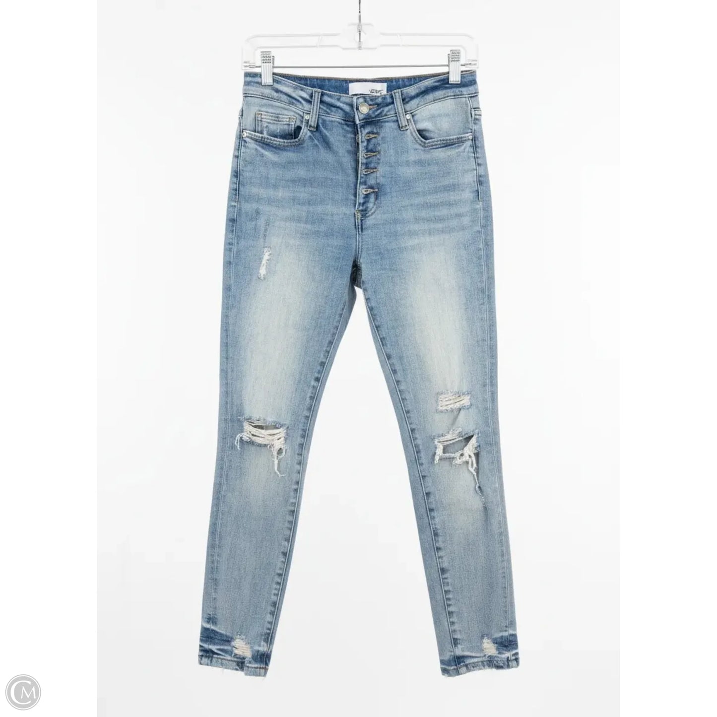 Jeans Skinny By Verve In Blue Denim, Size: 6