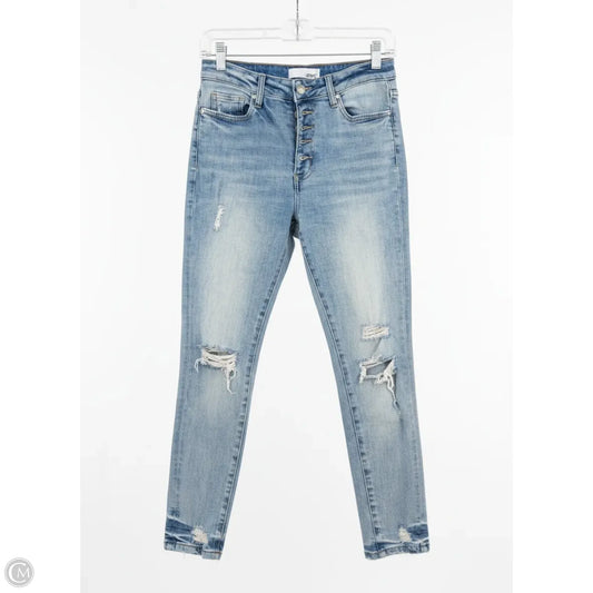 Jeans Skinny By Verve In Blue Denim, Size: 6
