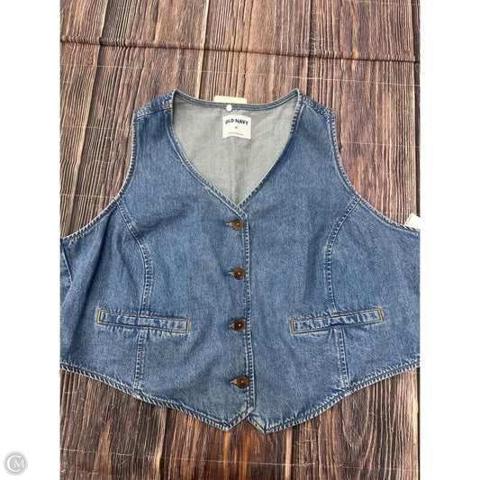 Vest Other By Old Navy In Blue Denim, Size: 2x
