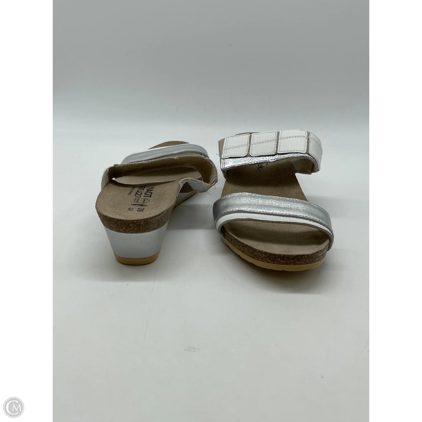 Sandals Heels Wedge By Naot In White, Size: 8