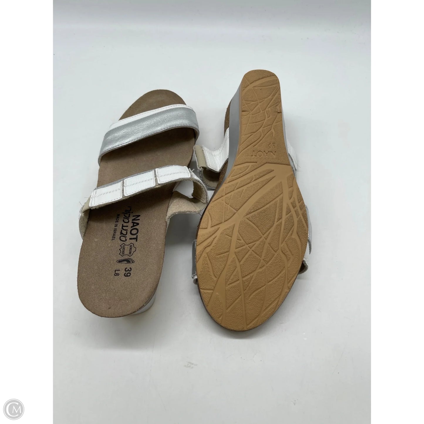 Sandals Heels Wedge By Naot In White, Size: 8