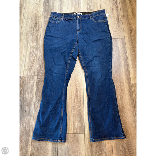 Jeans Boot Cut By Cato In Blue Denim, Size: 18