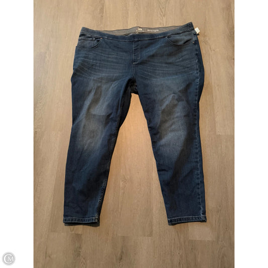 Jeans Skinny By Lee In Blue Denim, Size: 26