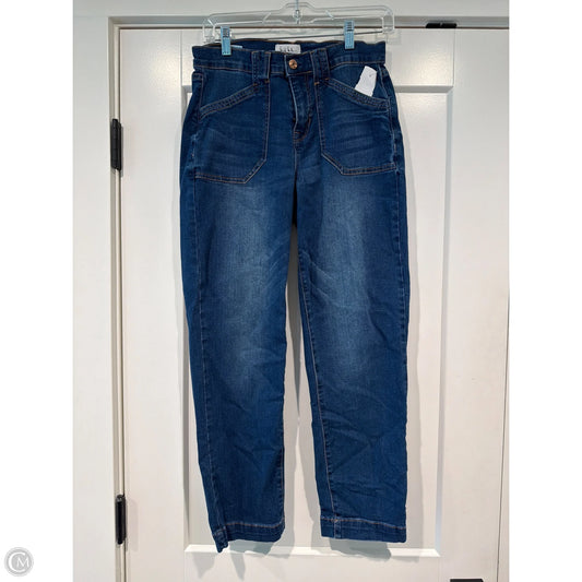 Jeans Straight By Nicole By Nicole Miller In Blue Denim, Size: 4