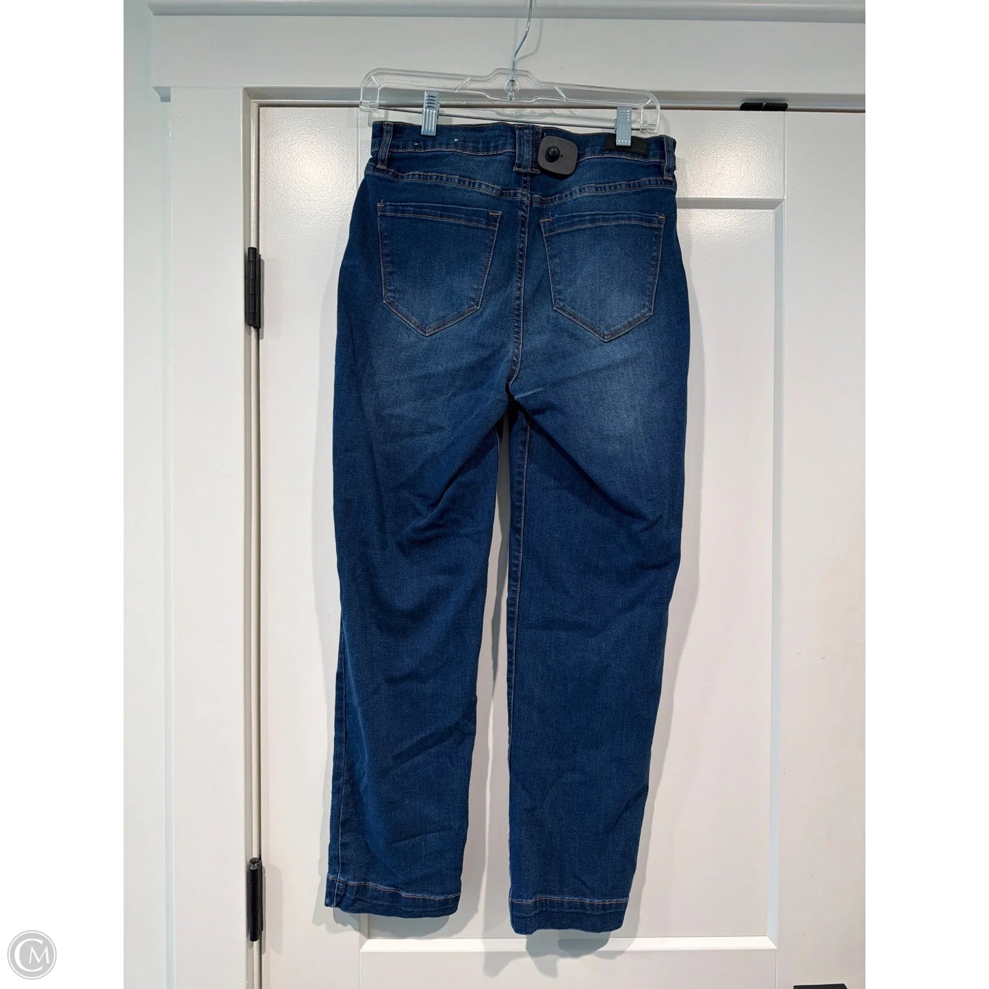 Jeans Straight By Nicole By Nicole Miller In Blue Denim, Size: 4