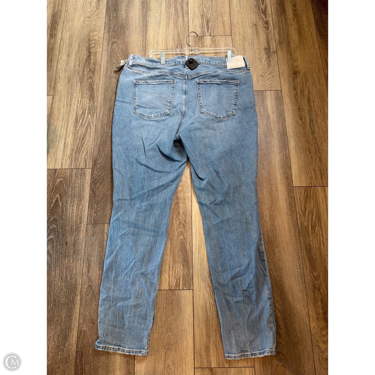 Jeans Straight By Express In Blue Denim, Size: 16l