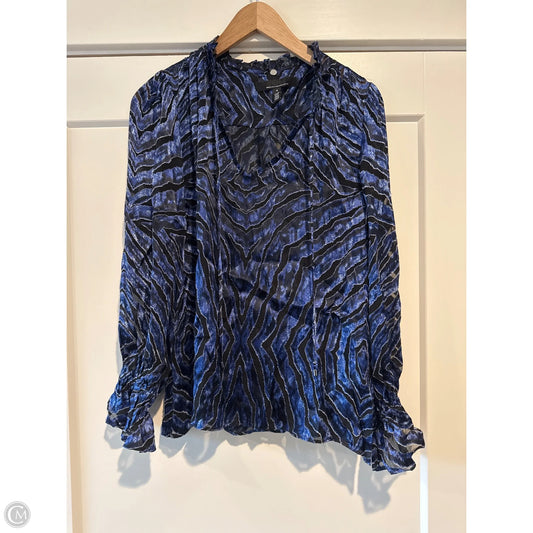 Top Long Sleeve By White House Black Market In Blue, Size: S