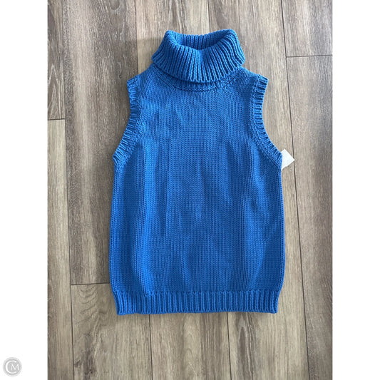 Vest Sweater By Lauren By Ralph Lauren In Blue, Size: S