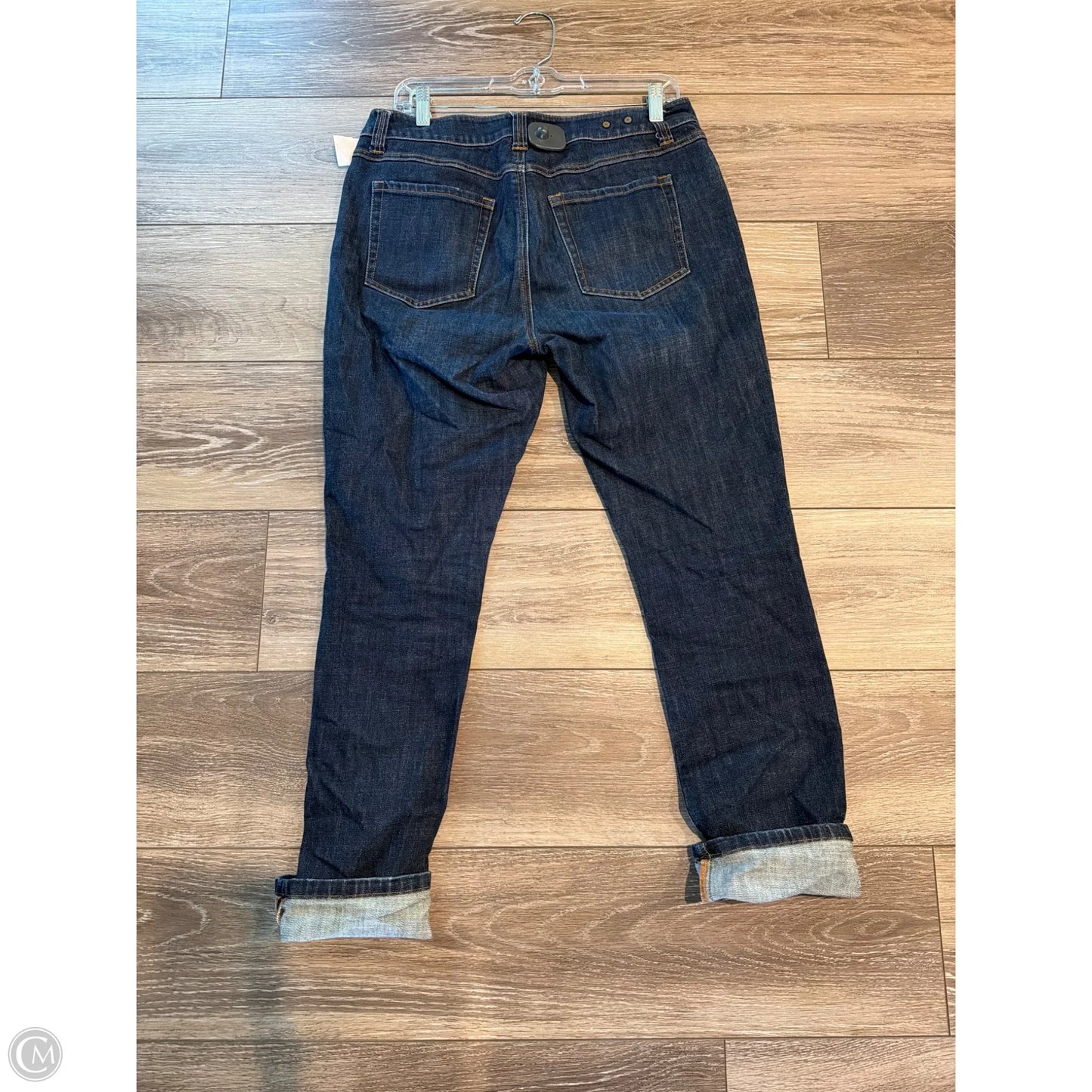 Jeans Straight By Cabi In Blue Denim, Size: 8