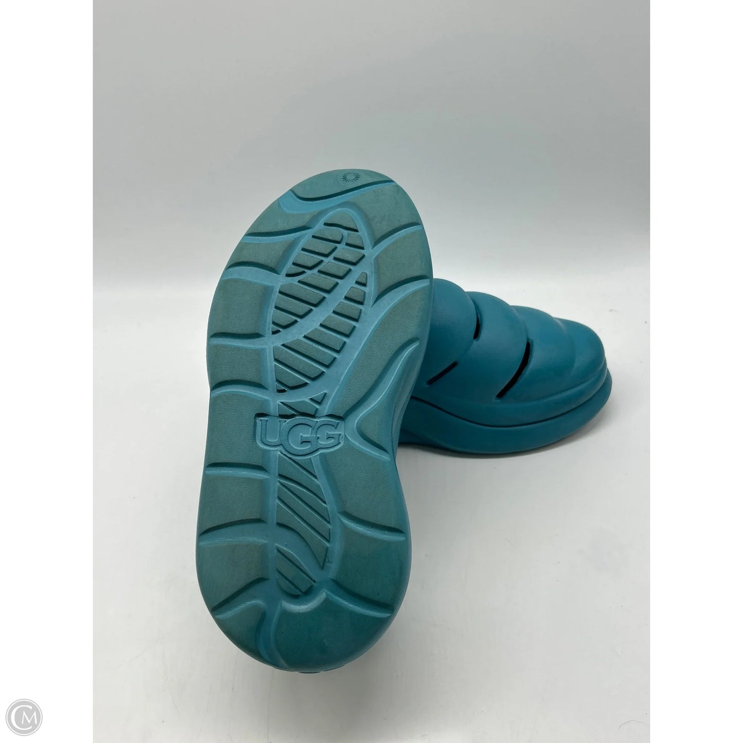 Sandals Designer By Ugg In Blue, Size: 7