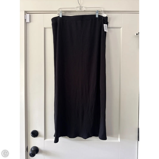 Skirt Maxi By Old Navy In Black, Size: Xl