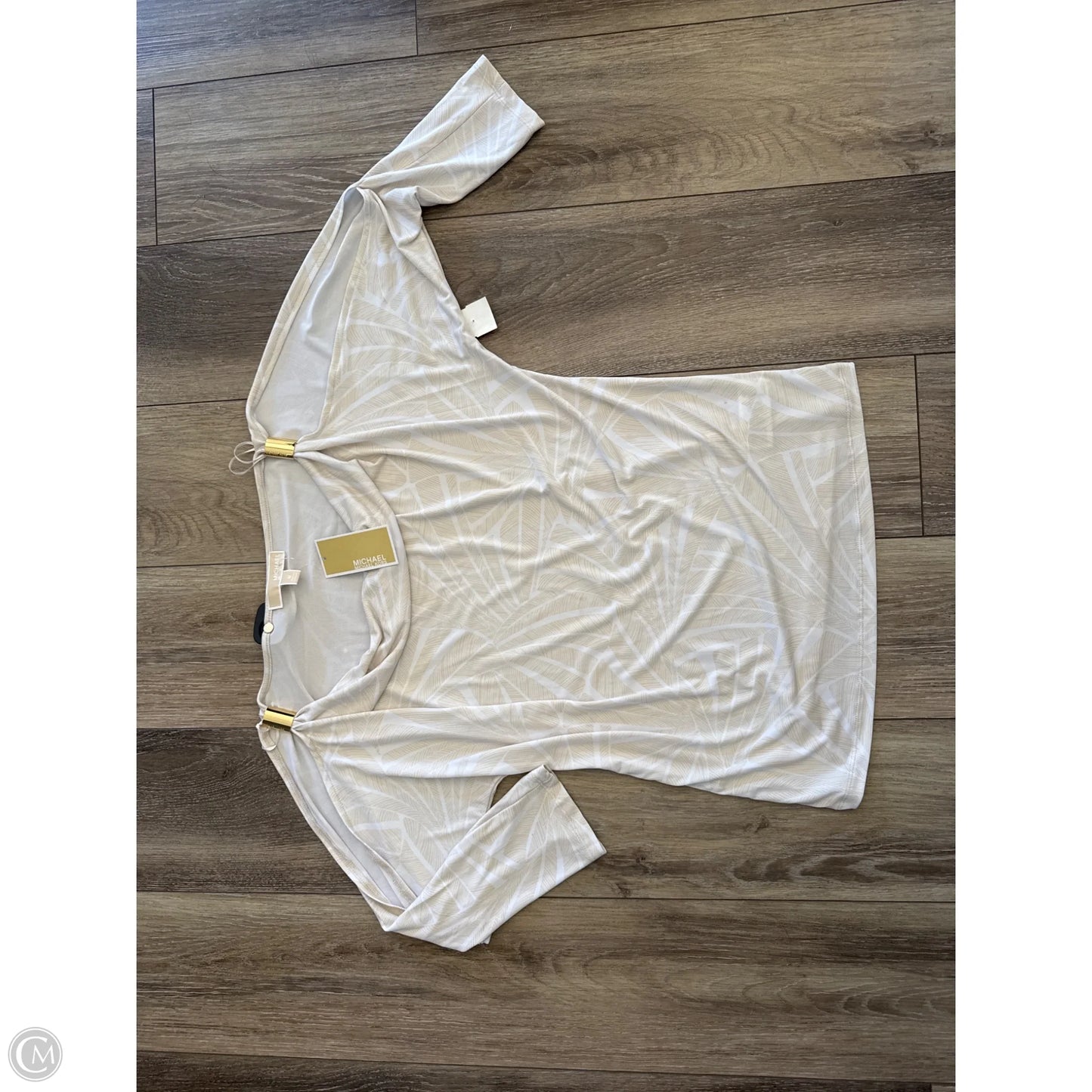 Top Long Sleeve By Michael By Michael Kors In Tan, Size: M