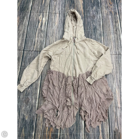 Sweatshirt Hoodie By Free People In Brown, Size: Xs