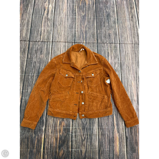 Jacket Shirt By Free People In Orange, Size: S