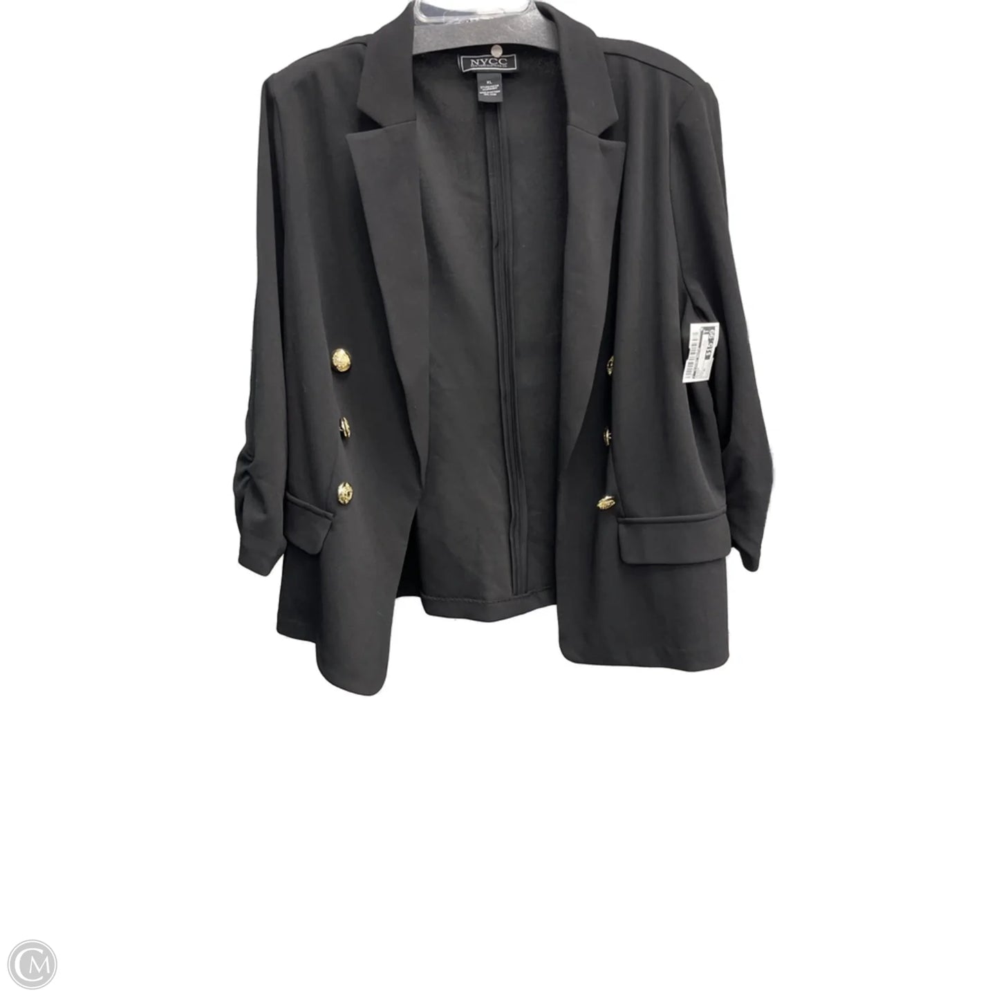Blazer By Clothes Mentor In Black, Size: Xl