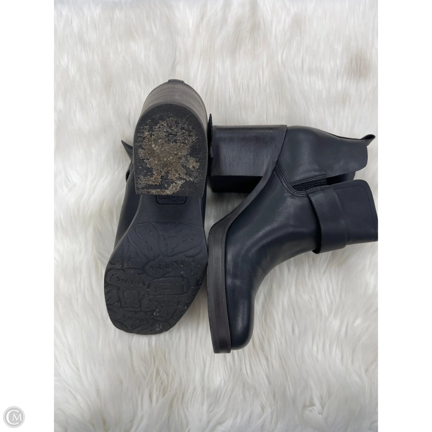 Boots Ankle Heels By Korks In Black, Size: 11