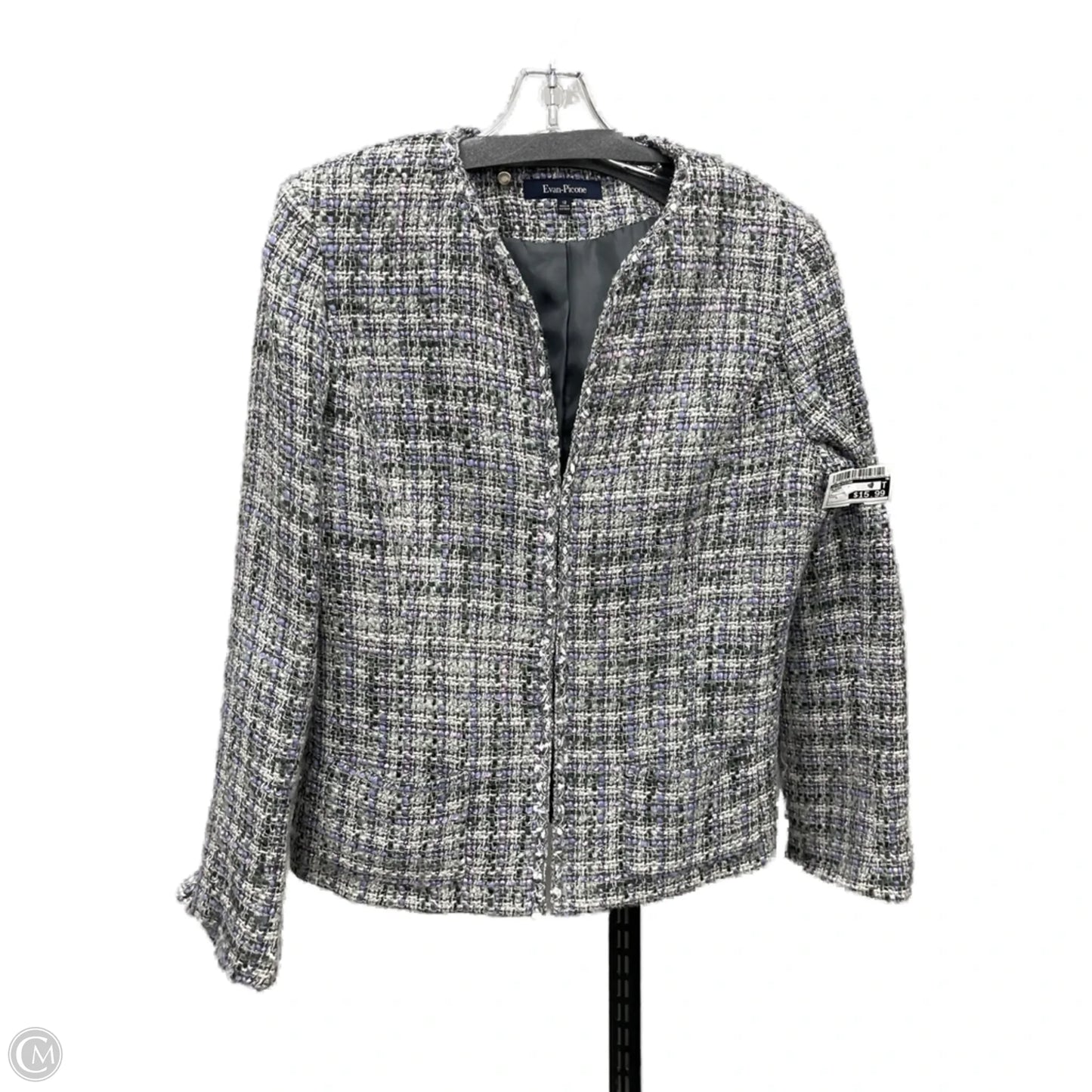 Blazer By Evan-picone In Grey, Size: L