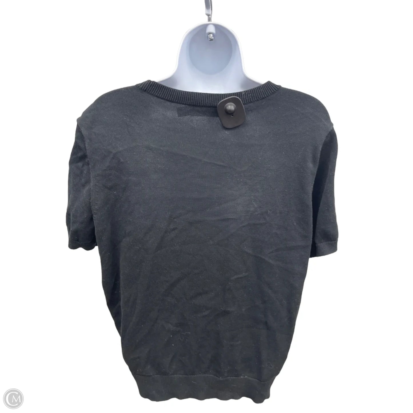 Top Short Sleeve By Lauren By Ralph Lauren In Black, Size: Xl