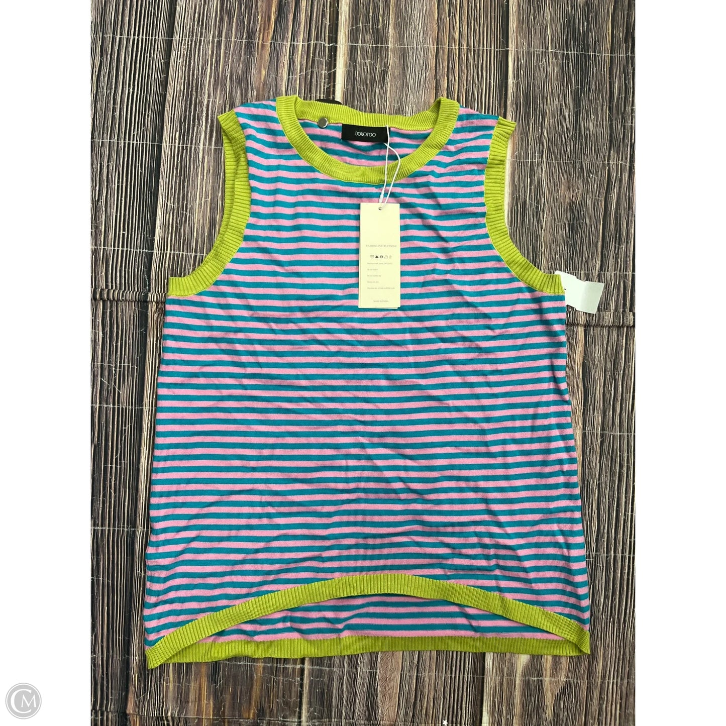 Tank Top By Dokotoo In Green, Size: M