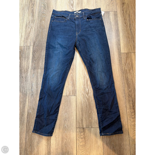 Jeans Skinny By Levis In Blue Denim, Size: 16