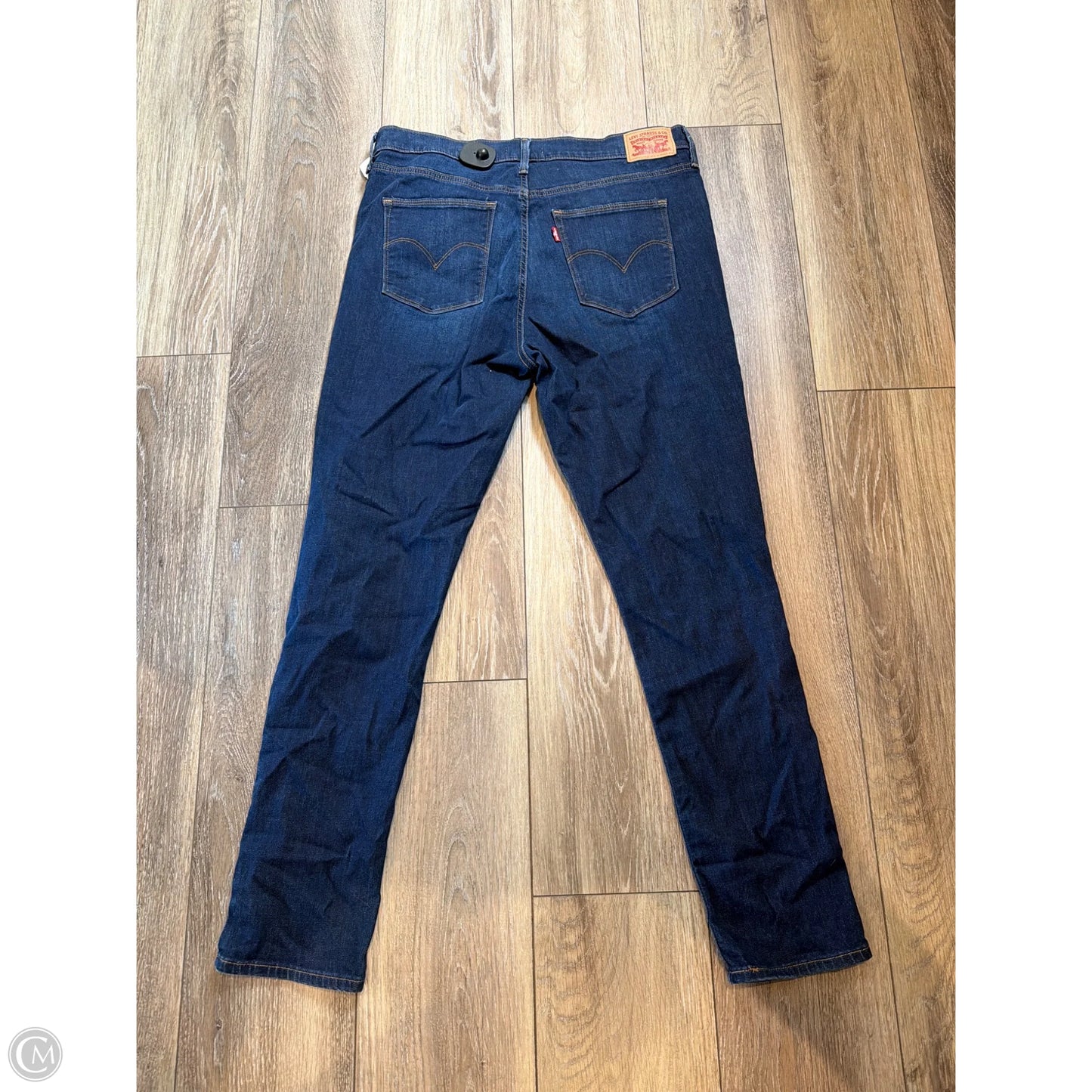 Jeans Skinny By Levis In Blue Denim, Size: 16