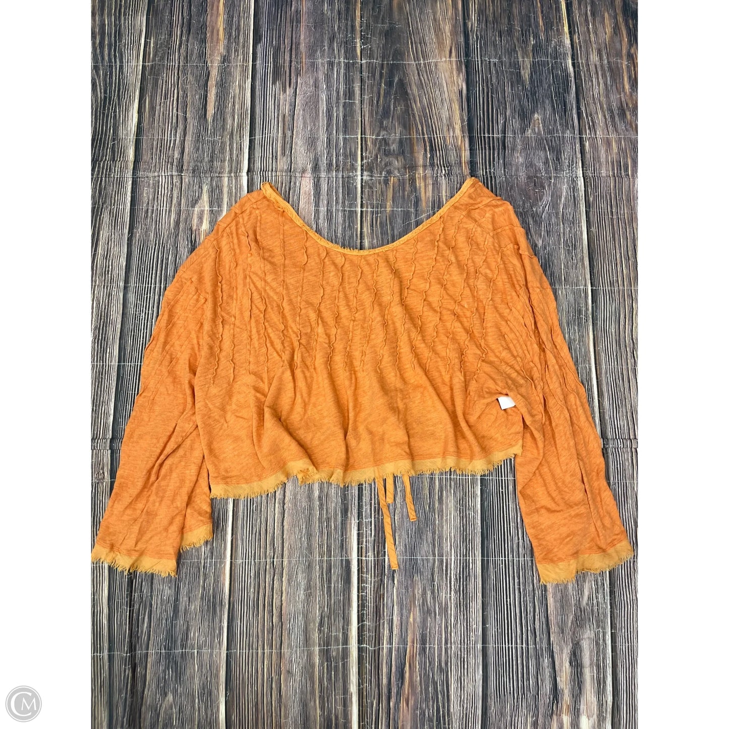 Top Long Sleeve By Free People In Orange, Size: M
