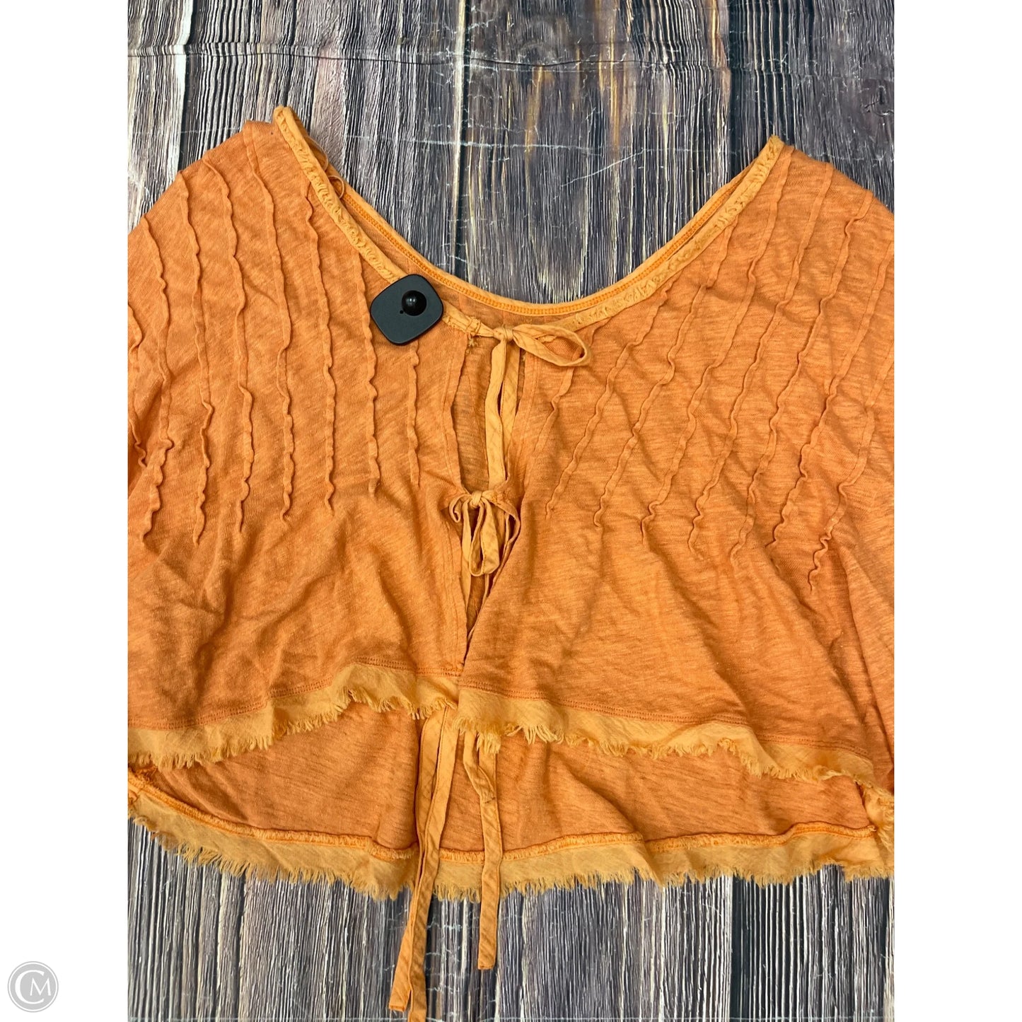 Top Long Sleeve By Free People In Orange, Size: M