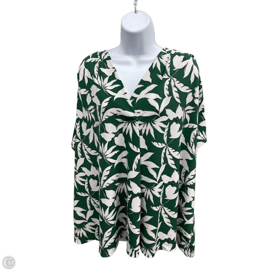 Top Short Sleeve By Lane Bryant In Green, Size: 2x