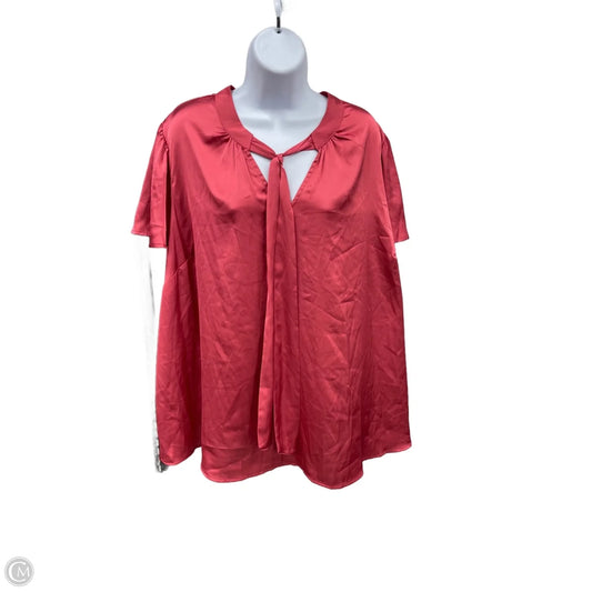 Top Short Sleeve By Torrid In Pink, Size: 3x