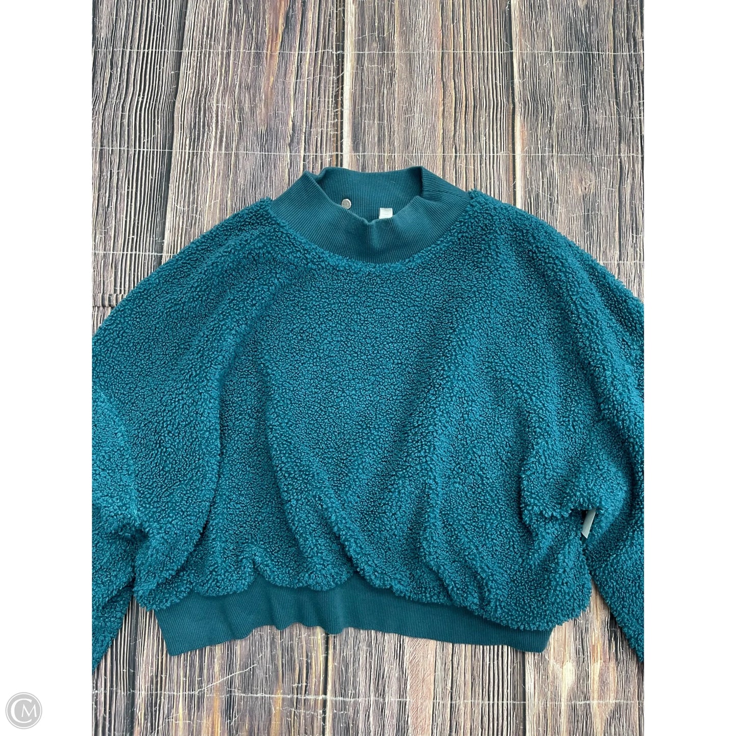 Sweatshirt Crewneck By Fabletics In Green, Size: L