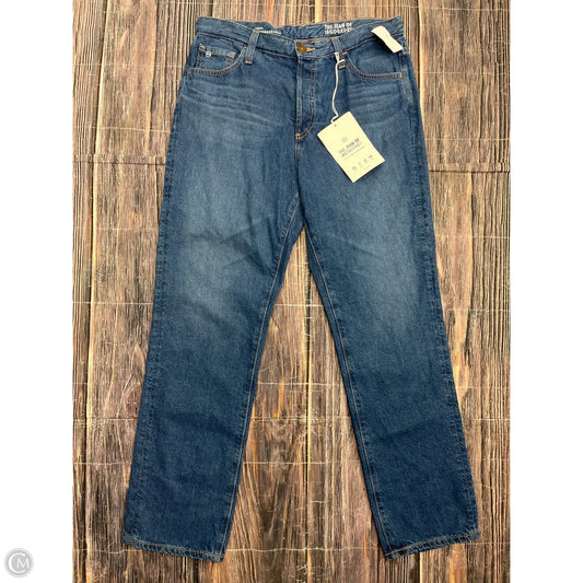 Jeans Straight By Ag Jeans In Blue Denim, Size: 6