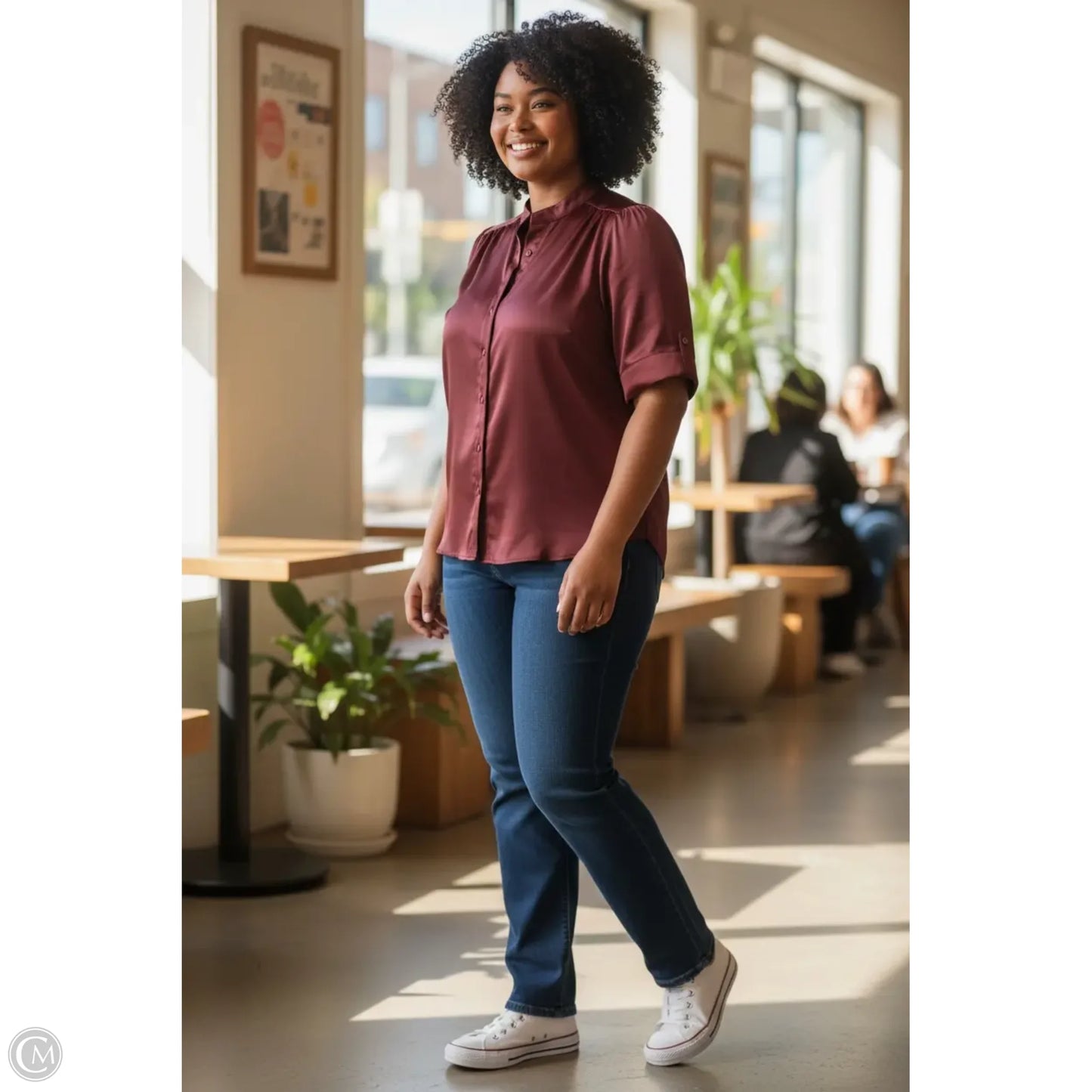 Top Short Sleeve By Nine West In Red, Size: Xl