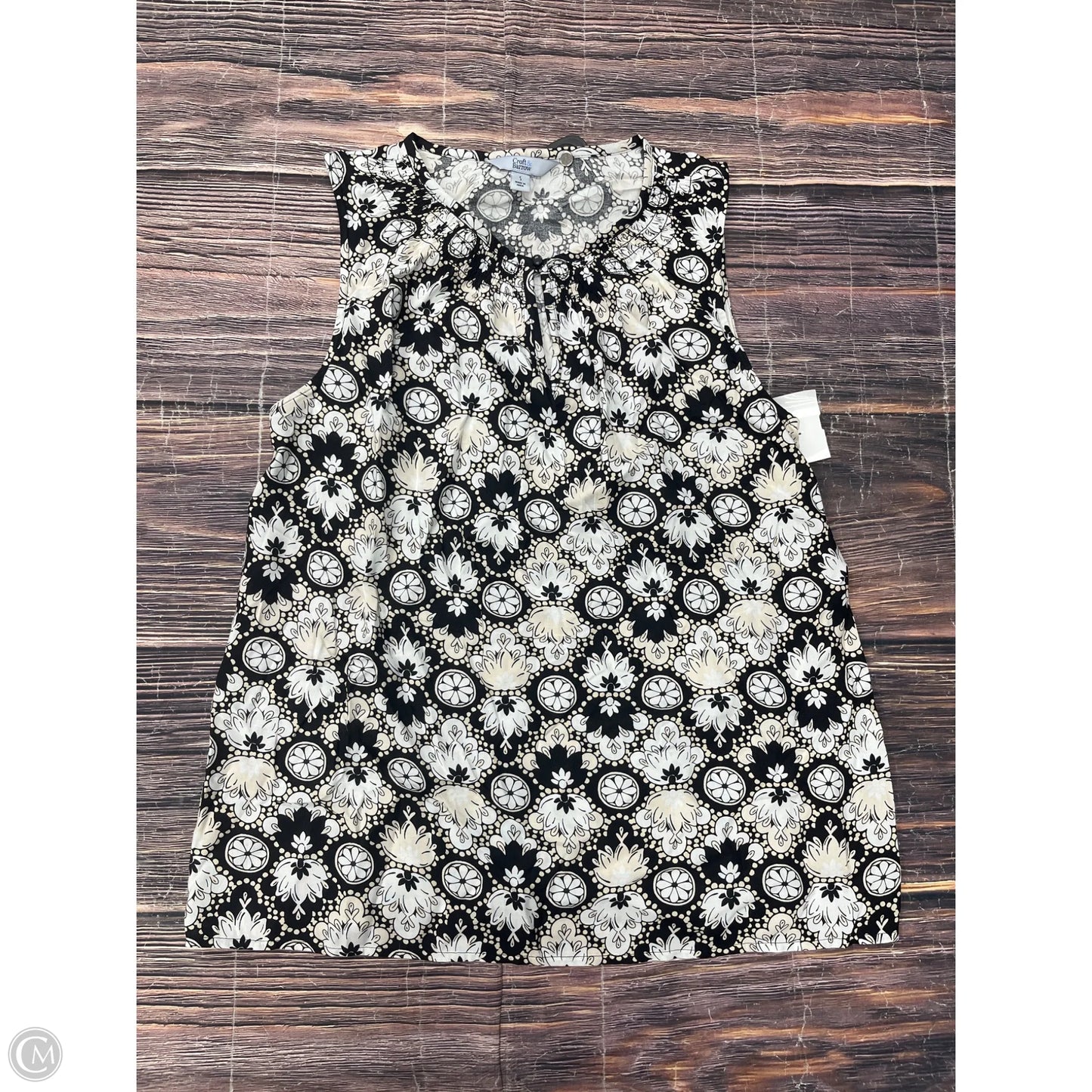Tank Top By Croft And Barrow In Black, Size: S