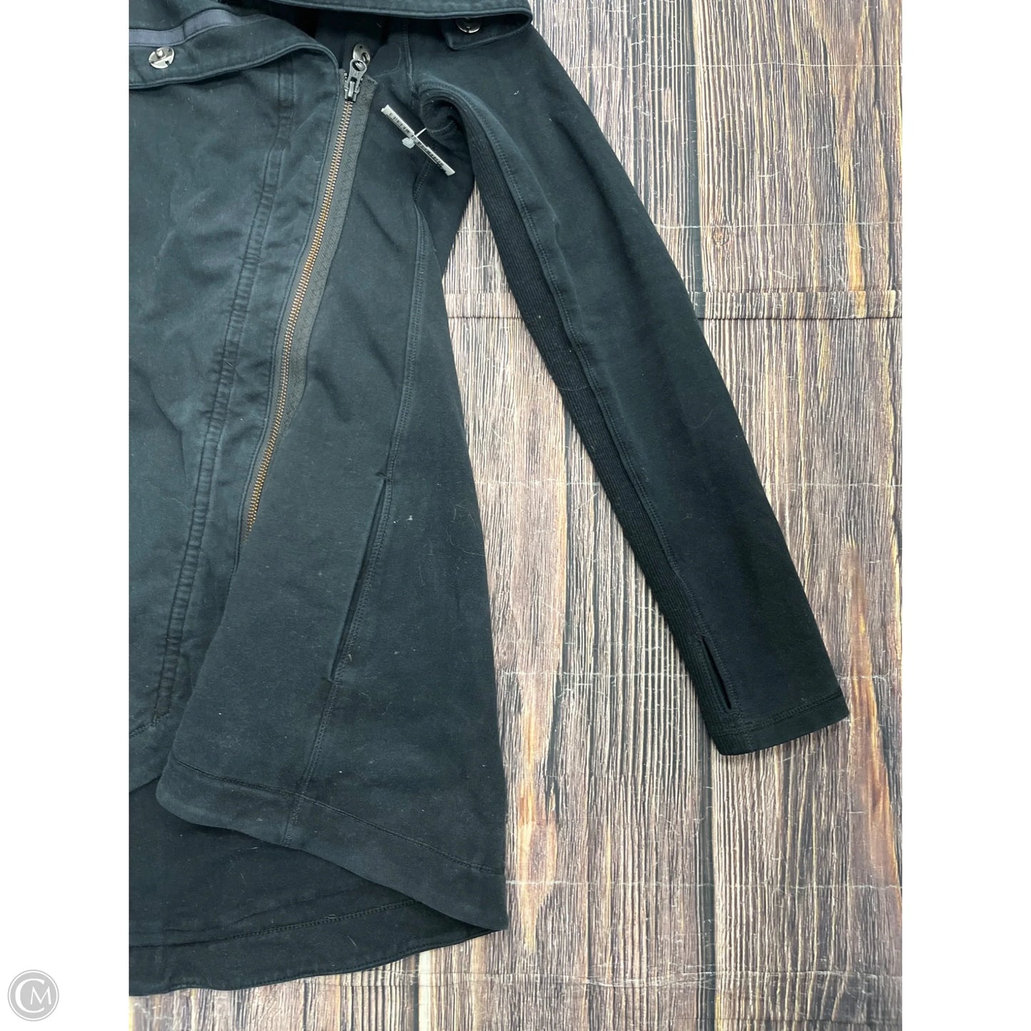 Athletic Jacket By Lululemon In Black, Size: 10