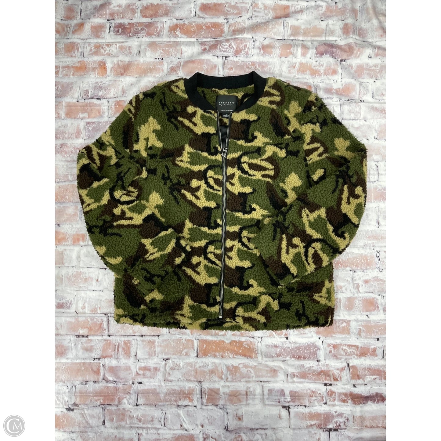 Jacket Faux Fur & Sherpa By Sanctuary In Green, Size: Xl