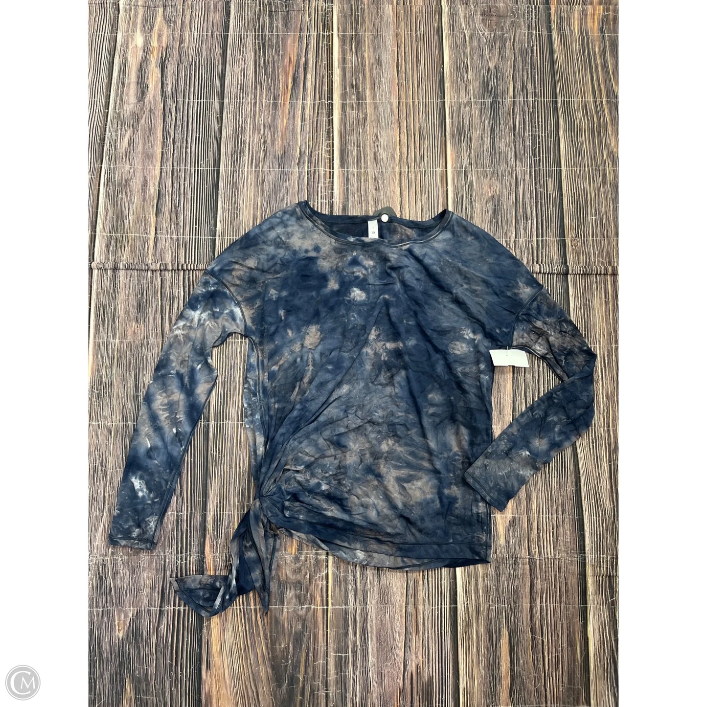 Athletic Top Long Sleeve Crewneck By Lululemon In Blue, Size: 8