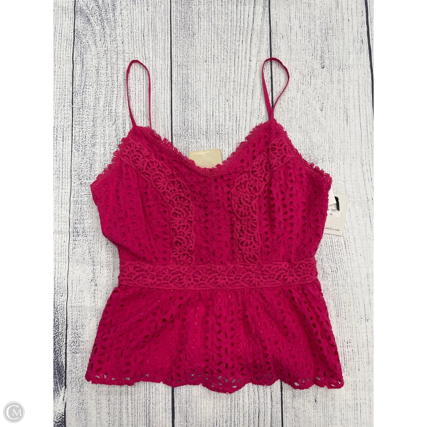 Tank Top By Japna In Pink, Size: Xl