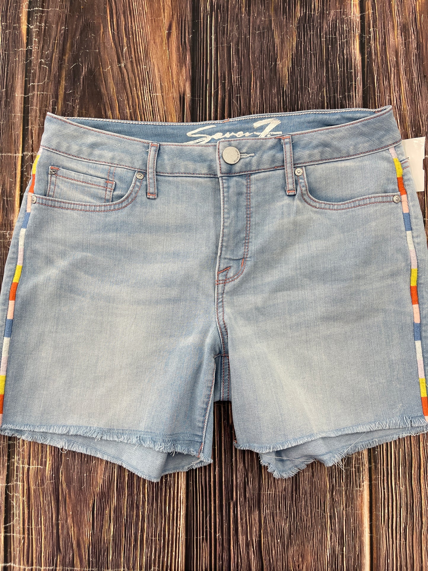 Blue Denim Shorts Seven 7, Size 6