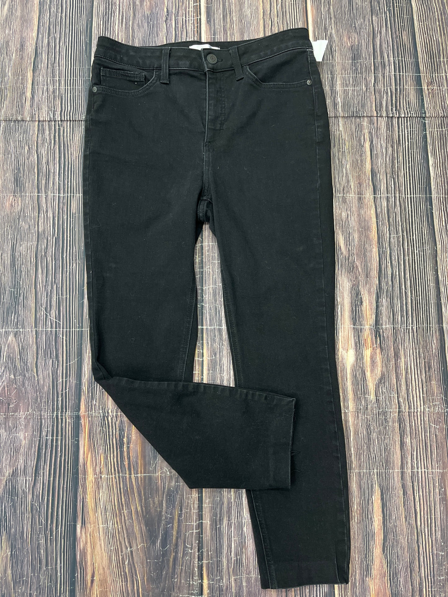 Jeans Skinny By Lc Lauren Conrad In Black Denim, Size: 10