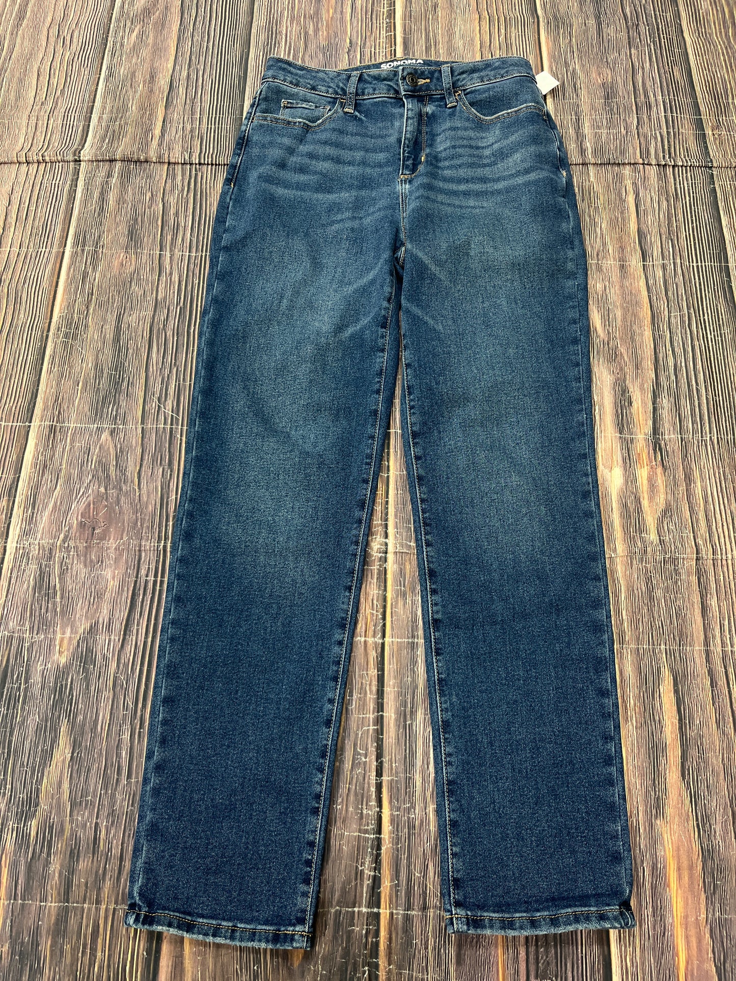 Jeans Straight By Sonoma In Blue Denim, Size: 6