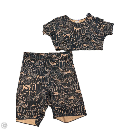 Athletic Shorts 2pc By Cmc In Brown, Size: 1x