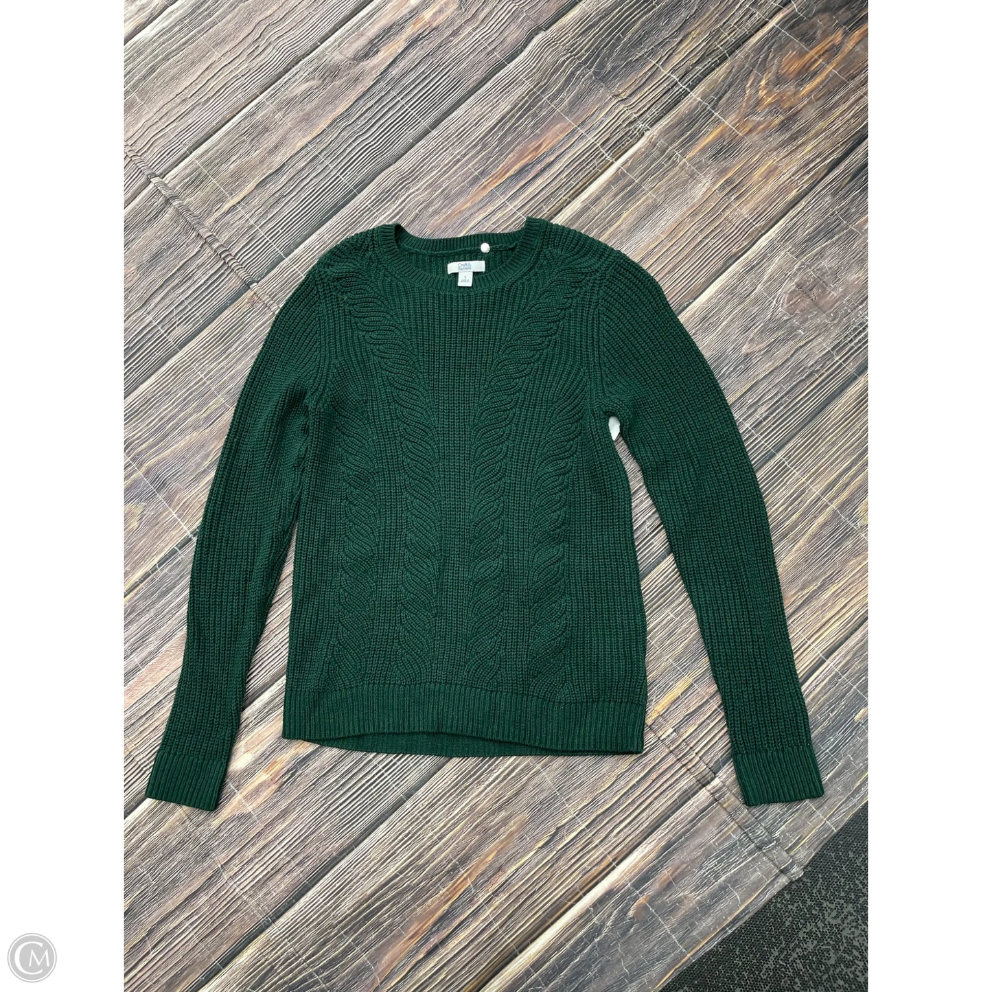 Sweater By Croft And Barrow In Green, Size: S