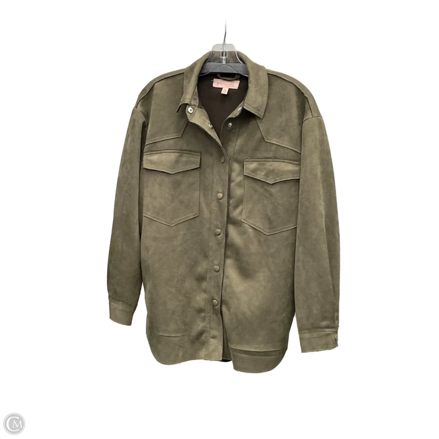 Jacket Shirt By Philosophy In Green, Size: Xs