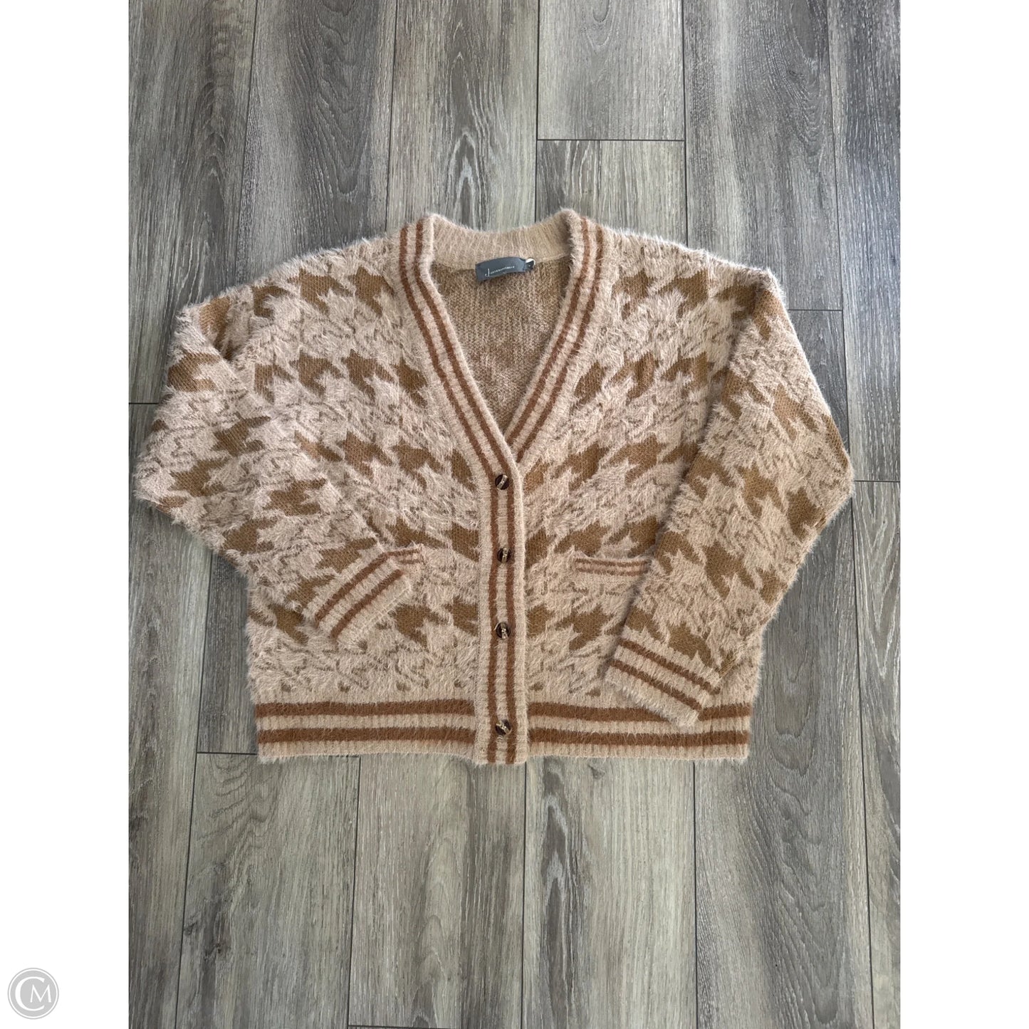 Sweater Cardigan By Anthropologie In Brown, Size: S