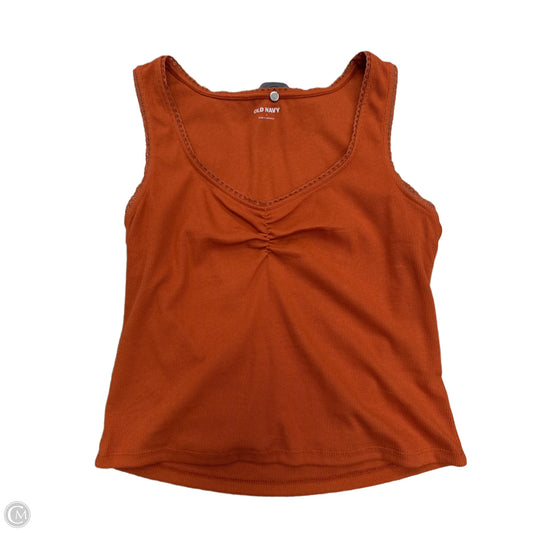 Top Sleeveless Basic By Old Navy In Orange, Size: L