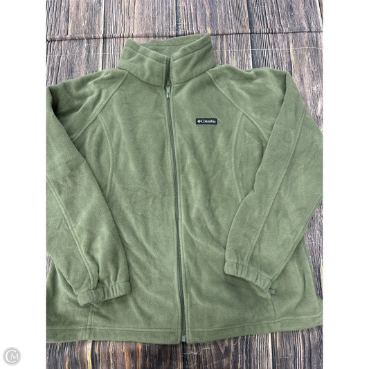 Jacket Fleece By Columbia In Green, Size: 2x