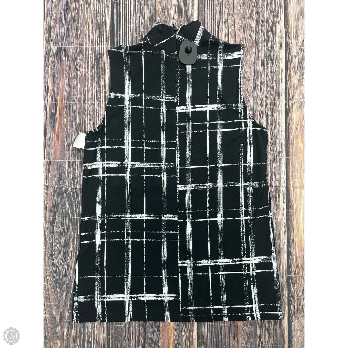 Top Sleeveless By Chicos In Black, Size: S