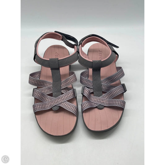 Sandals Flats By Clothes Mentor In Pink, Size: 10