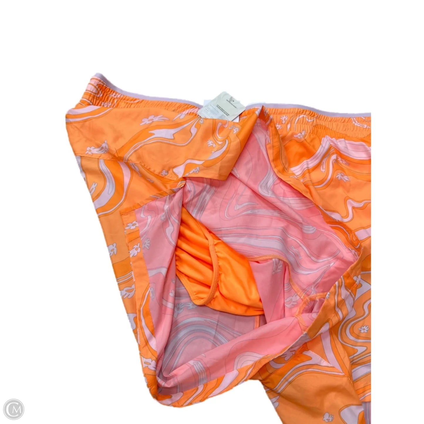 Athletic Shorts By Fabletics In Orange, Size: 3x